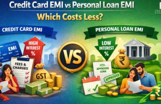 Credit Card EMI vs Personal Loan EMI cost comparison illustration