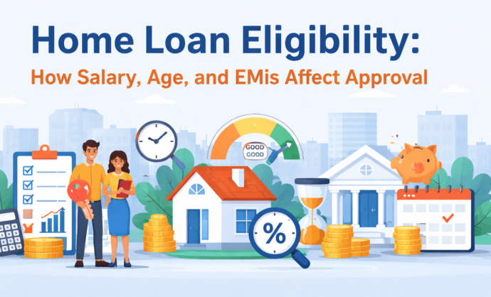 Home loan eligibility factors including salary, age, and existing EMIs explained