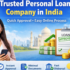 trusted personal loan company in India online loan approval