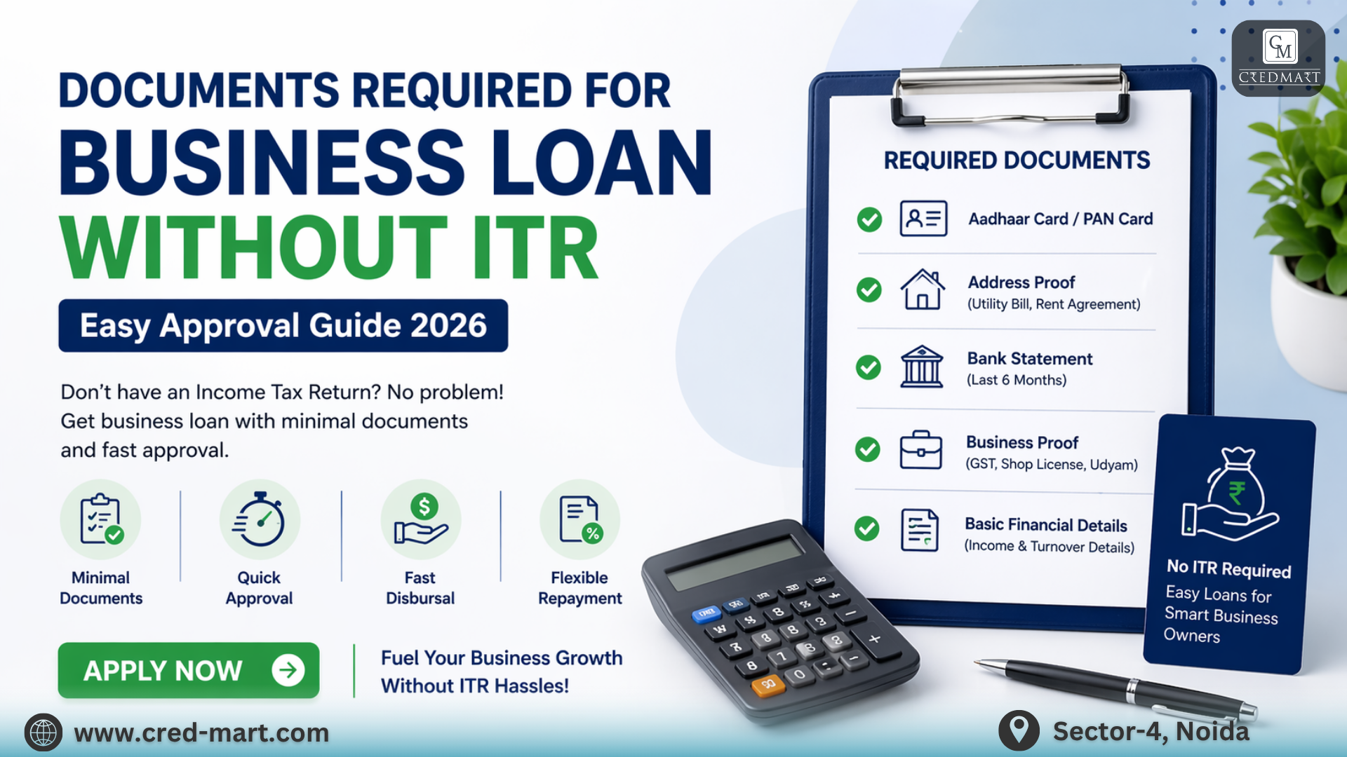 business loan without itr documents