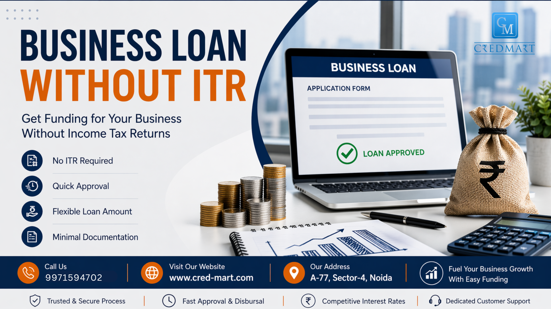 business loan without ITR