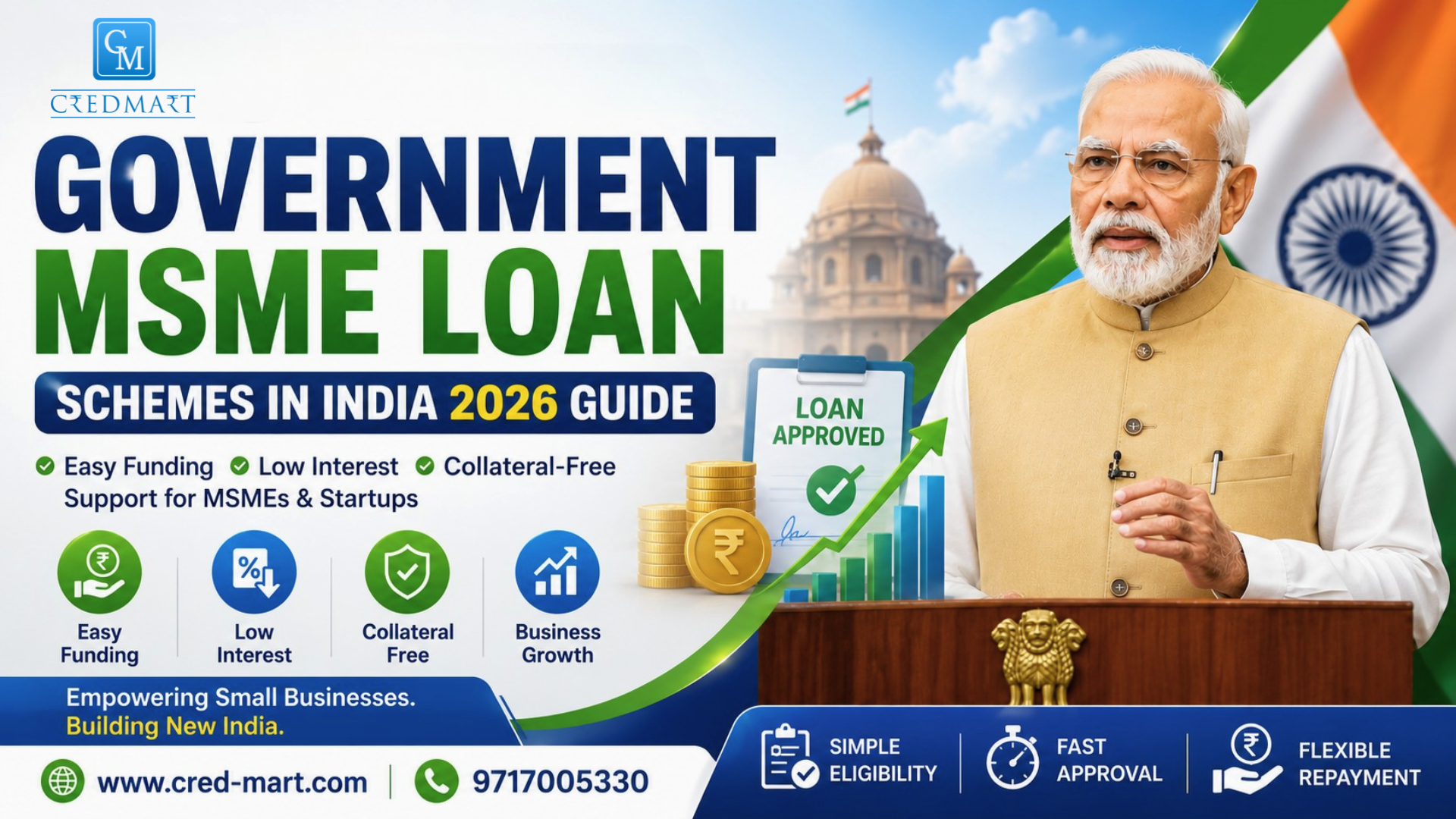 Government MSME loan schemes in India 2026 for small businesses and startups