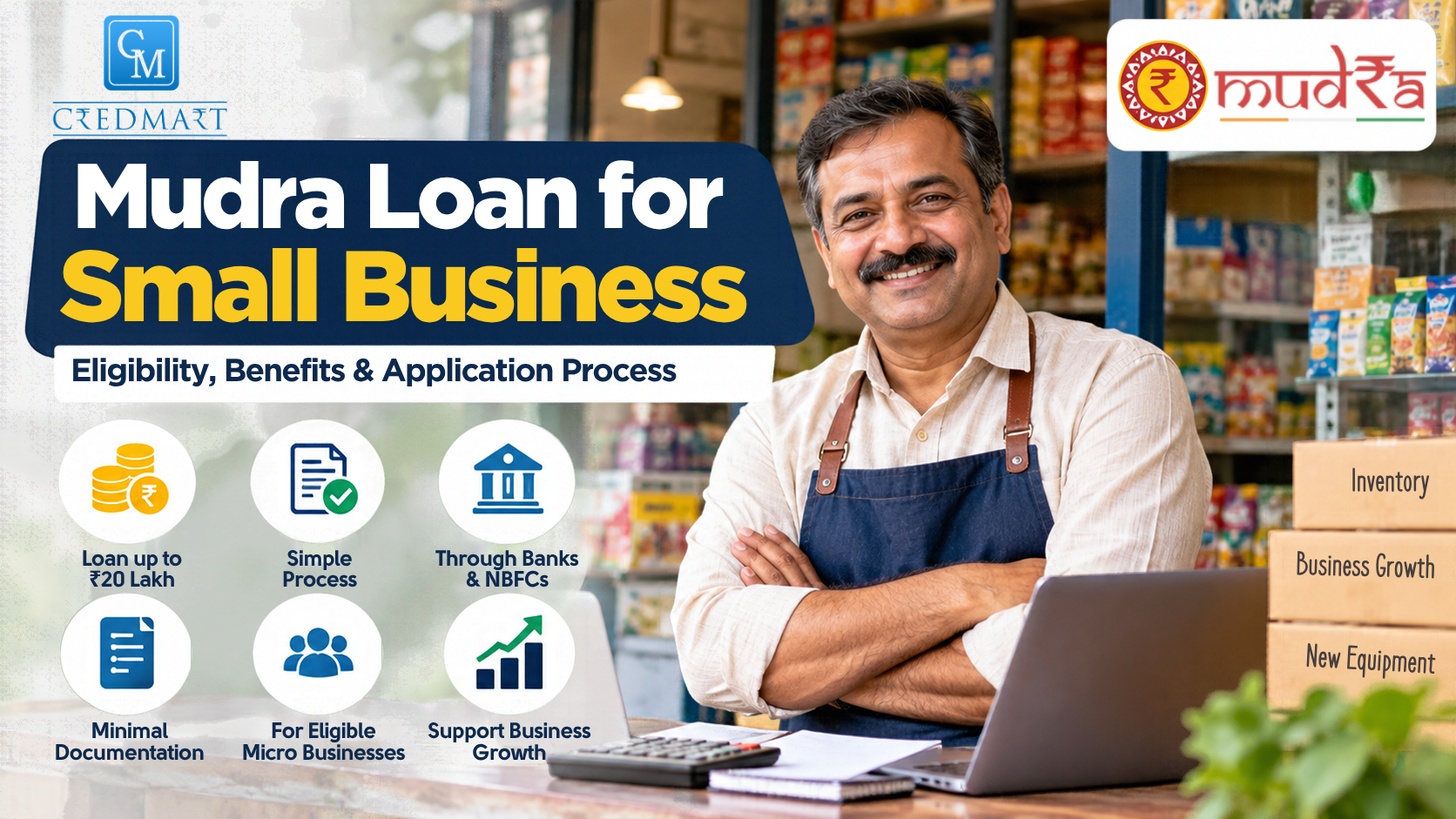CredMart Mudra Loan for Small Business – Eligibility, Benefits and Application Process
